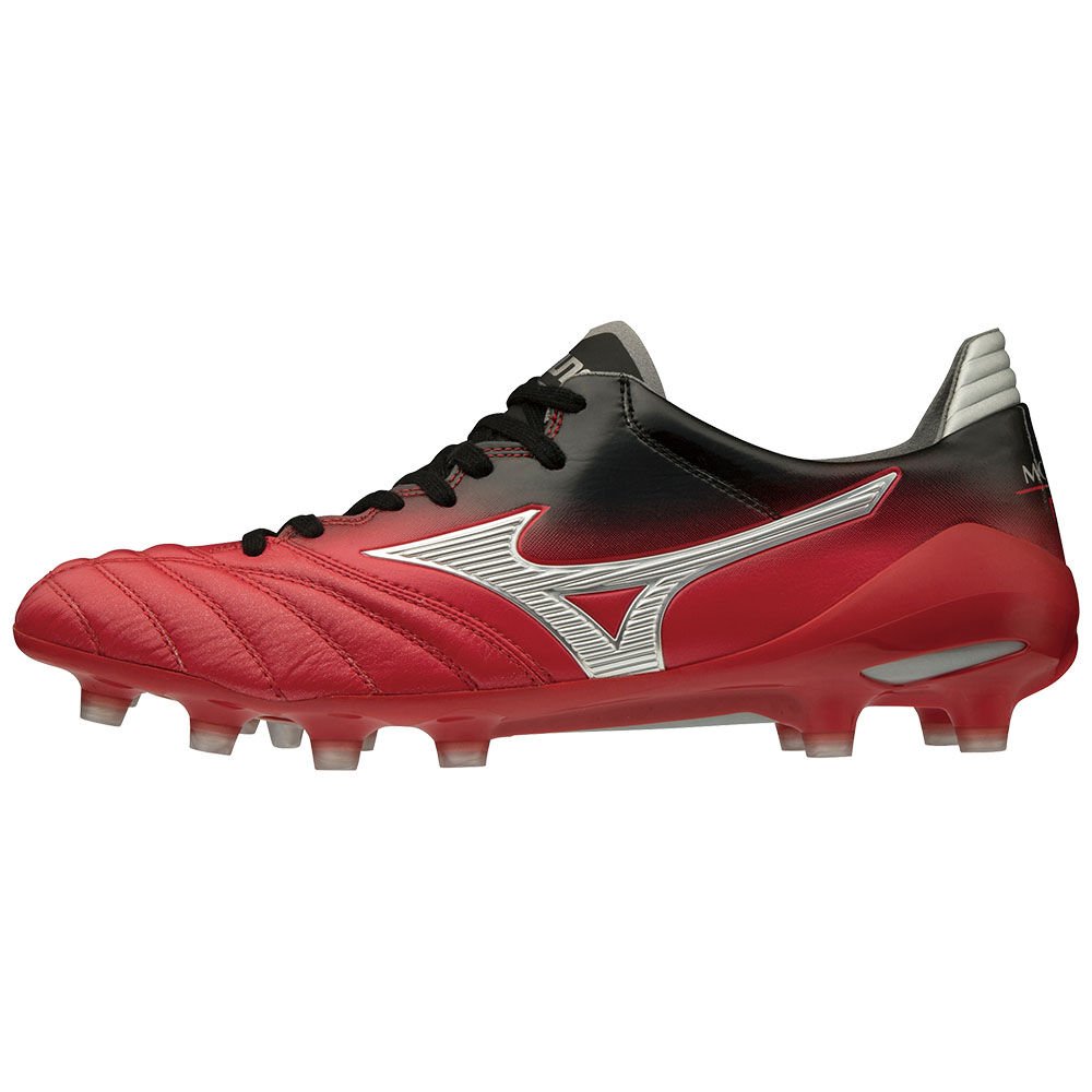 Chuteiras Mizuno MORELIA NEO II JAPAN - Mulher - Vermelhas/Prateadas/Pretas - TBZKX7851